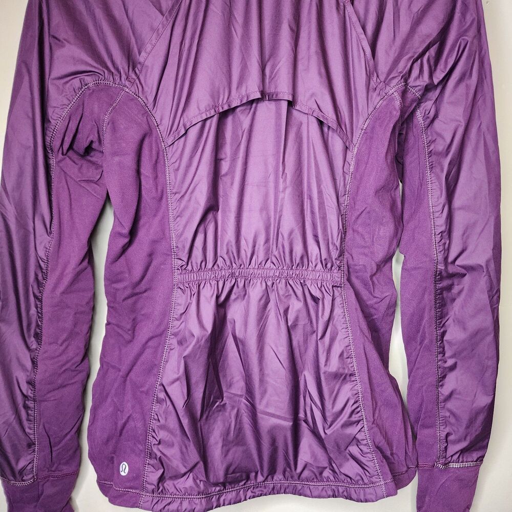 Lululemon Rush Hour Jacket Womens 6 Magenta Purple Athletic Running Jog Gym - Picture 7 of 16